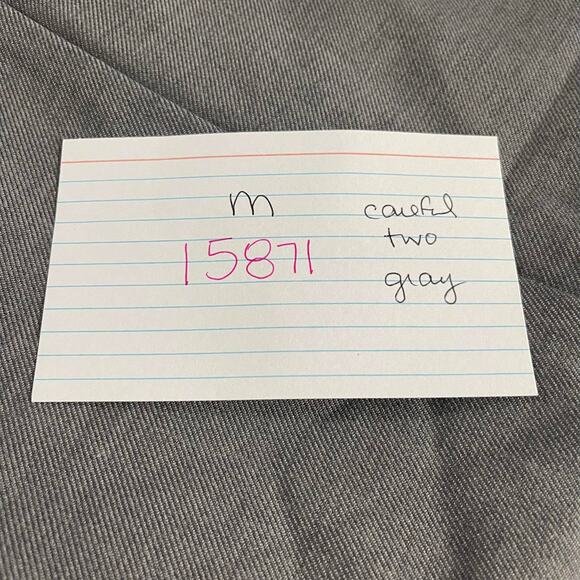 Alfred Dunner slacks pants trousers women's 12 GRAY elastic waist pull on slash - Picture 14 of 14